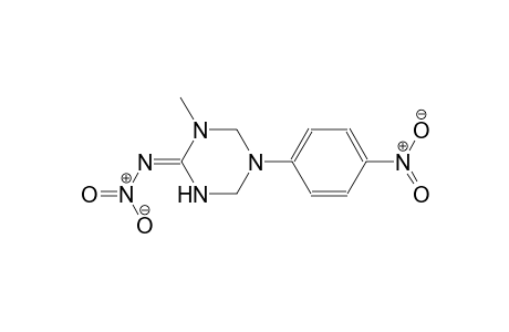 (2E)-2-(2,2-dioxido-2lambda~1~-diazanylidene)-1-methyl-5-(4-nitrophenyl)hexahydro-1,3,5-triazine