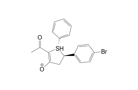 (1R,5R)-2-Acetyl-5-(4-bromo-phenyl)-1-phenyl-4,5-dihydro-1H-1lambda*4*-thiophen-3-ol anion