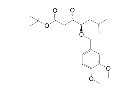 (3S,4R)-4-(3,4-Dimethoxy-benzyloxy)-3-hydroxy-6-methyl-hept-6-enoic acid tert-butyl ester