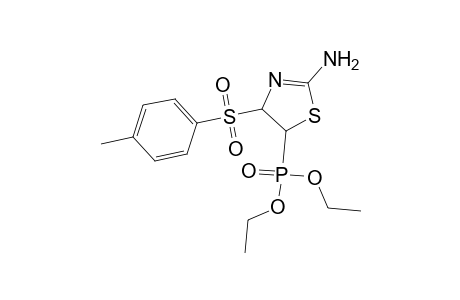 2-Amino-4-(4-tolylsulfonyl)-4,5-dihydro-thiazol-5-yl-phosphonic acid, diethyl ester