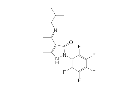 5-Methyl-4-{n-[2-methylpropyl]ethanimidoyl}-2-(2,3,4,5,6-pentafluorophenyl)-1,2-dihydro-3H-pyrazol-3-one