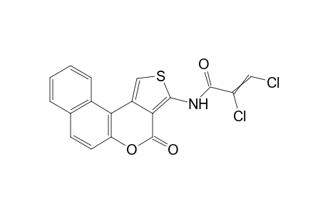 2,3-Dichloro-N-[3-(4-oxo-4H-benzo[f]thieno[3,4-c]chromenyl)propenamide