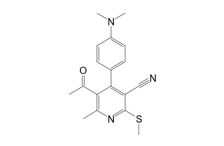 5-acetyl-4-[p-(dimethylamino)phenyl]-6-methyl-2-(methylthio)nicotinonitrile