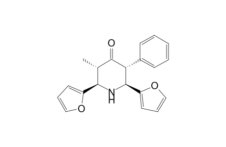 (2R*,3S*,5R*,6S*)-2,6-Di-2-furyl-5-methyl-3-phenylpiperidin-4-one