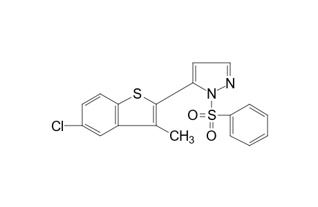 5-(5-chloro-3-methylbenzo[b]thien-2-yl)-1-(phenylsulfonyl)pyrazole