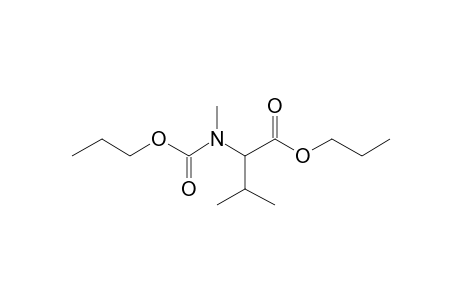 Valine, N-methyl-N-propoxycarbonyl-, propyl ester