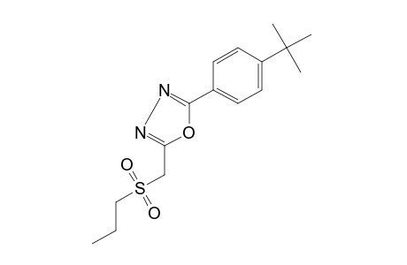 2-(p-tert-butylphenyl)-5-[(propylsulfonyl)methyl]-1,3,4-oxadiazole