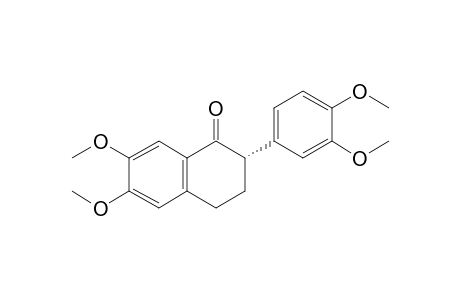 (2S)-2-(3,4-dimethoxyphenyl)-6,7-dimethoxy-3,4-dihydro-2H-naphthalen-1-one