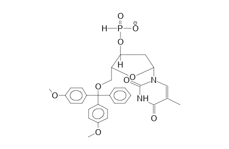 5'-DIMETHOXYTRITYLTHYMIDINE-3'-PHOSPHOROUS ANION