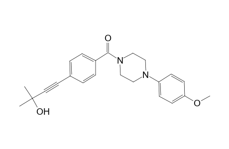 Methanone, [4-(3-hydroxy-3-methyl-1-butynyl)phenyl][4-(4-methoxyphenyl)-1-piperazinyl]-