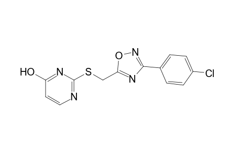 2-{{[3-(p-chlorophenyl)-1,2,4-oxadiazol-5-yl]methyl}thio}-4-pyrimidinol