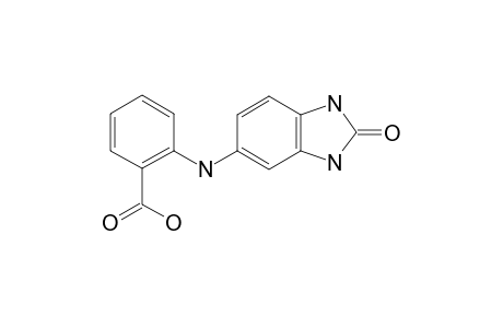 2-[(2-keto-1,3-dihydrobenzimidazol-5-yl)amino]benzoic acid