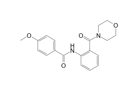 benzamide, 4-methoxy-N-[2-(4-morpholinylcarbonyl)phenyl]-