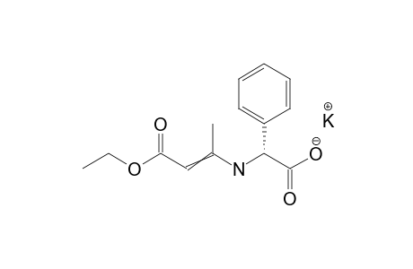 (R)-(-)-alpha-[(3-Ethoxy-1-methyl-3-oxo-1-propenyl)amino]benzeneacetic acid potassium salt