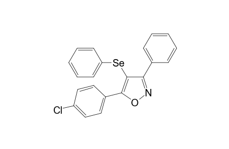 5-(4-Chlorophenyl)-3-phenyl-4-(phenylselenyl)isoxazole