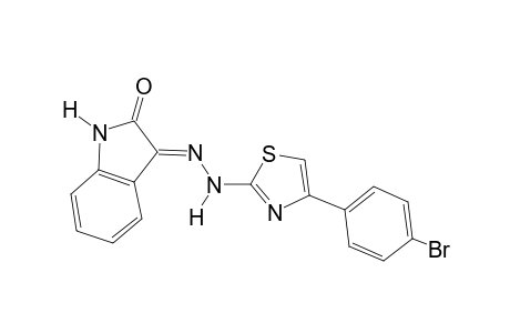 (3E)-1H-indole-2,3-dione 3-{[4-(4-bromophenyl)-1,3-thiazol-2-yl]hydrazone}