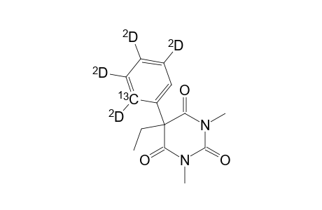 N,N-dimethyl-5-ethyl-5-(2,3,4,5-tetradeuterophenyl)-Z-13C-barbituric acid