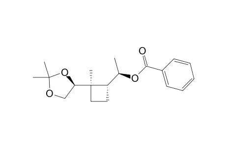 (1R)-1-[(1R,2S)-2-[(4S)-2,2-DIMETHYL-1,3-DIOXOLAN-4-YL]-2-METHYLCYCLOBUTYL]-ETHYL-BENZOATE