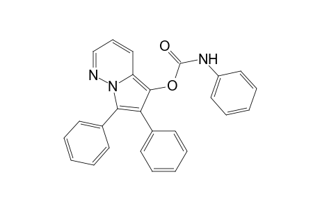 N-phenylcarbamic acid (6,7-diphenyl-5-pyrrolo[1,2-b]pyridazinyl) ester