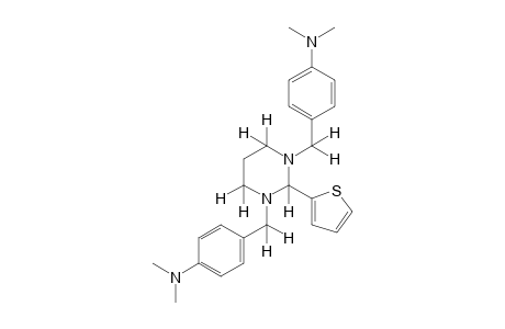 1,3-bis[p-(dimethylamino)benzyl]hexahydro-2-(2-thienyl)pyrimidine