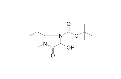 tert-Butyl 2-tert-butyl-5-hydroxy-3-methyl-4-oxo-1-imidazolidinecarboxylate