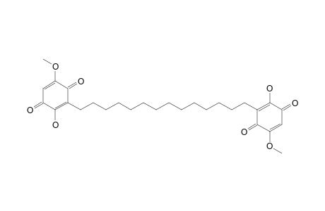 2,5-Cyclohexadiene-1,4-dione, 2,2'-(1,14-tetradecanediyl)bis[3-hydroxy-6-methoxy-