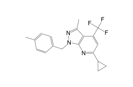 1H-pyrazolo[3,4-b]pyridine, 6-cyclopropyl-3-methyl-1-[(4-methylphenyl)methyl]-4-(trifluoromethyl)-