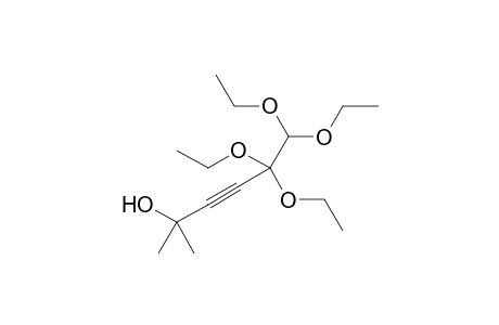 5,5,6,6-Tetraethoxy-2-methylhex-3-yn-2-ol