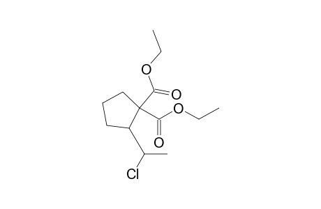 diethyl 2-(1-chloroethyl)cyclopentane-1,1-dicarboxylate
