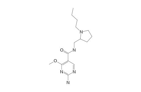 2-amino-N-[(1-butyl-2-pyrrolidinyl)methyl]-4-methoxy-5-pyrimidine carboxamide