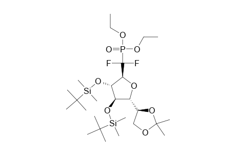 DIETHYL-C-[2,3-(BIS-O-TERT.-BUTYLDIMETHYLSILYL)-5,6-O-ISOPROPYLIDENE-BETA-D-GALACTOFURANOSYL]-DIFLUOROMETHANEPHOSPHONATE