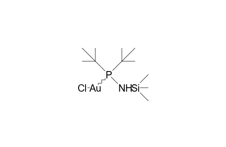 Di-tert-butyl(trimethylsilylamino)phosphanegold chloride