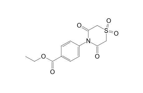 p-(3,5-dioxothiomorpholino)benzoic acid, ethyl ester, S,S-dioxoide