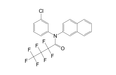 N-(3-Chlorophenyl)-2-naphthylamine, N-heptafluorobutyryl-