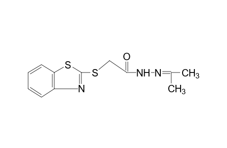 [(2-benzothiazolyl)thio]acetic acid, isopropylidenehydrazide