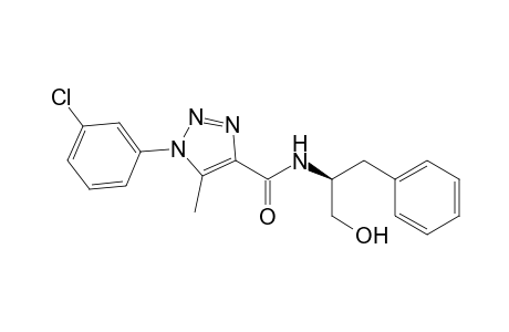 (S)-1-(3-Chlorophenyl)-N-(1-hydroxy-3-phenylpropan-2-yl)-5-methyl-1H-1,2,3-triazole-4-carboxamide