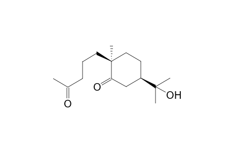 (2S,5R)-5-(1-hydroxy-1-methyl-ethyl)-2-(4-ketopentyl)-2-methyl-cyclohexan-1-one