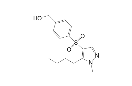 5-n-Butyl-4-[(p-hydroxymethyl)benzenesulfonyl]-1-methyl-pyrazole