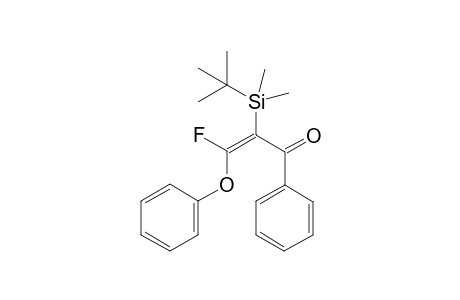 (Z)-2-(t-Butyl)dimethylsilyl-3-fluoro-3-phenoxy-1-phenylprop-2-en-1-one