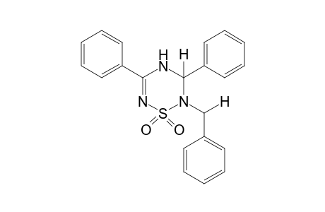 2-benzyl-3,4-dihydro-3,5-diphenyl-2H-1,2,4,6-thiatriazine, 1,1-dioxide