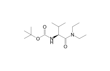 N-[(1S)-1-(diethylcarbamoyl)-2-methyl-propyl]carbamic acid tert-butyl ester