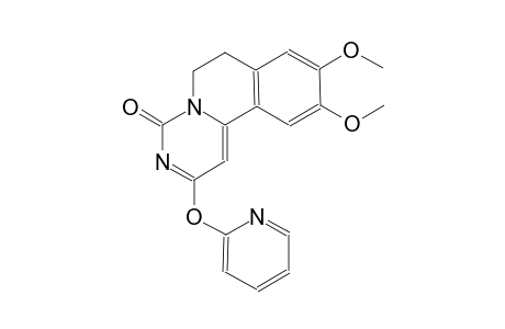 9,10-dimethoxy-2-(2-pyridinyloxy)-6,7-dihydro-4H-pyrimido[6,1-a]isoquinolin-4-one