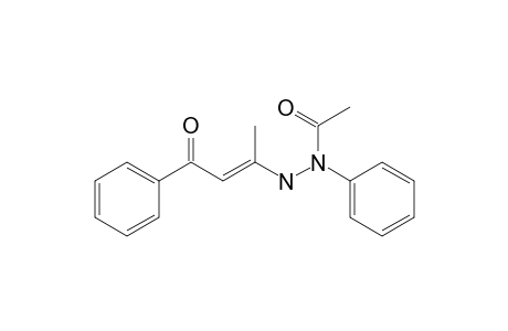 Acetic acid, 2-(1-methyl-3-oxo-3-phenyl-1-propenyl)-1-phenylhydrazide