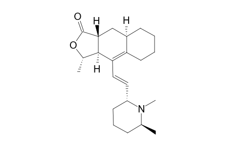 (3S,3aS,8aR,9aR)-4-[(E)-2-((2S,6R)-1,2-Dimethylpiperidin-6-yl)ethenyl]-3-methyl-3a,5,6,7,8,8a,9,9a-octahydro-3H-naphtho[2,3-c]furan-1-one