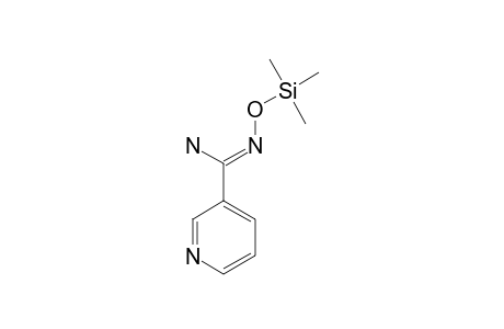 3-Pyridinecarboximidamide, N-[(trimethylsilyl)oxy]-