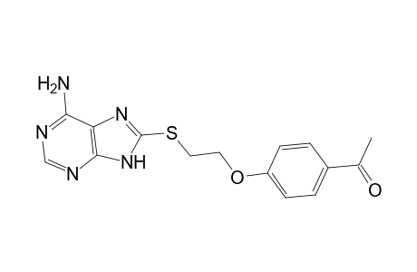 1-[4-[2-(6-Amino-9H-purin-8-ylsulfanyl)ethoxy]phenyl]ethanone