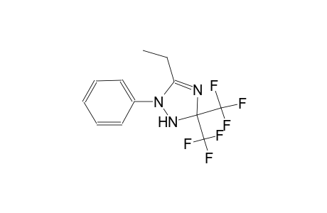 1H-1,2,4-triazole, 5-ethyl-2,3-dihydro-1-phenyl-3,3-bis(trifluoromethyl)-