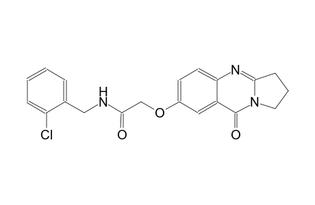acetamide, N-[(2-chlorophenyl)methyl]-2-[(1,2,3,9-tetrahydro-9-oxopyrrolo[2,1-b]quinazolin-7-yl)oxy]-