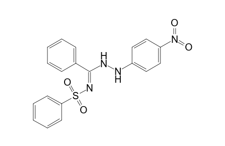 N'-(benzenesulfonyl)-N-(4-nitroanilino)benzamidine