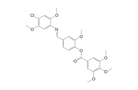 4-[N-(4-chloro-2,5-dimethoxyphenyl)formimidoyl]-2-methoxyphenol,3,4,5-trimethoxybenzoate